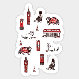 London Persian Cat Sticker